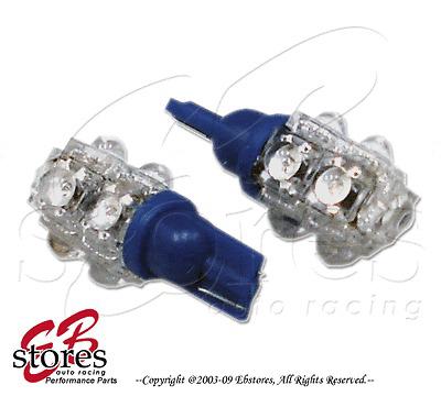 2pcs x t10 wedge blue step light 9 flux led light bulbs 161 906 2825 -1 pair