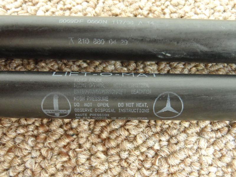 1996-'02 MERCEDES BENZ E320 HOOD PROP SHOCKS STRUTS SUPPORTS 2108800429, US $44.87, image 4