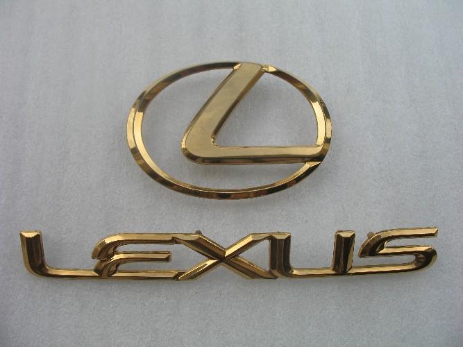1991 lexus ls400 rear trunk lid gold emblem logo decal badge sign 90 91 92 93 94