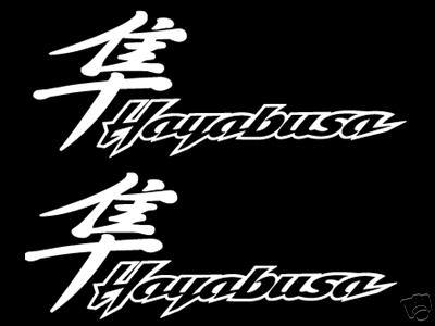 2 suzuki hayabusa decal - racing - car window stickers