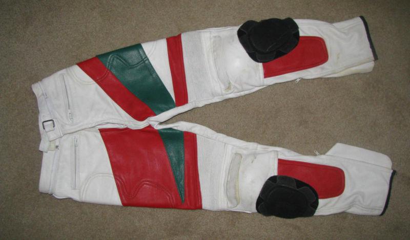 Motoport akito motorcycle racing pant leather mx motocross small (eu 34)