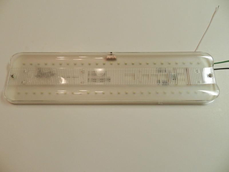 (1) white led interior cargo dome camper rv light, trailer, truck, 50 diode