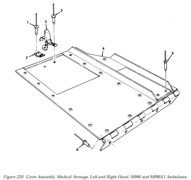 1 m996 and m996a1 clamping catch 20l01-1-1af nos