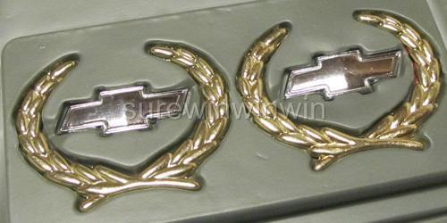Car auto motor metal side pillar sticker emblems badges chevrolet