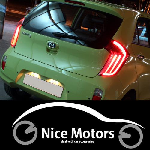Led tail light rear lamp assembly 2ea 1set kia picanto 2011 2012 2013 2014
