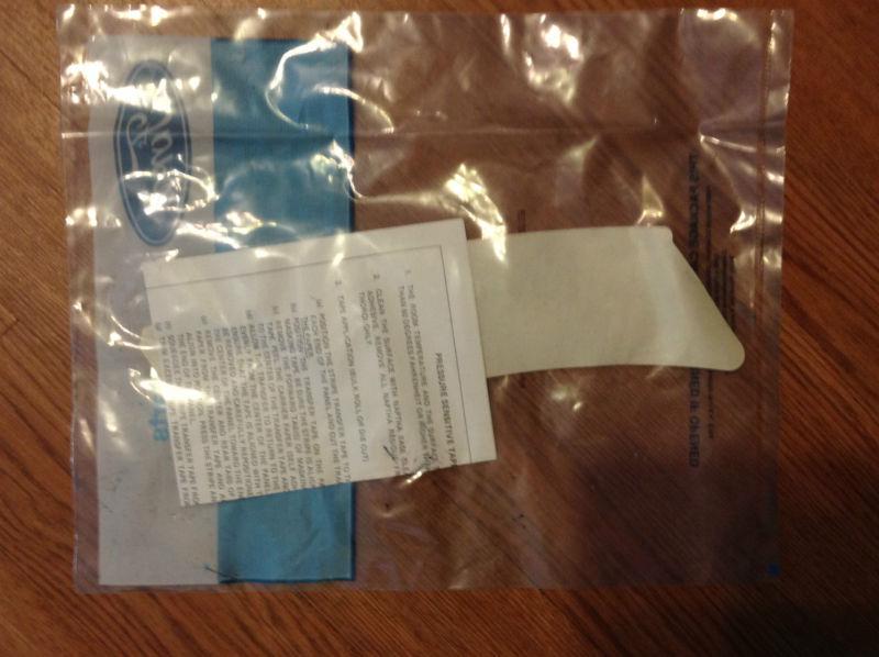 Ford escort 1986 clear transfer/shield decal part# e2fz-58292a22-a nos oem nib