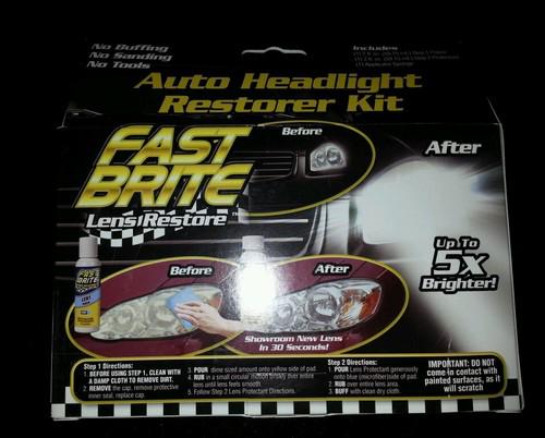 FAST BRITE auto headlight restorer kit Up to 5x Brighter As Seen on TV FREE SHIP, US $13.95, image 2