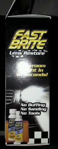 FAST BRITE auto headlight restorer kit Up to 5x Brighter As Seen on TV FREE SHIP, US $13.95, image 3