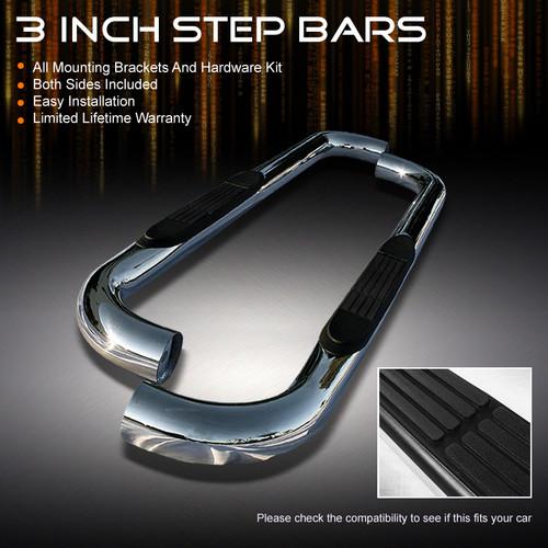 04-08 ford f150 reg. cab 3" polished stainless steel side step nerf bars boards