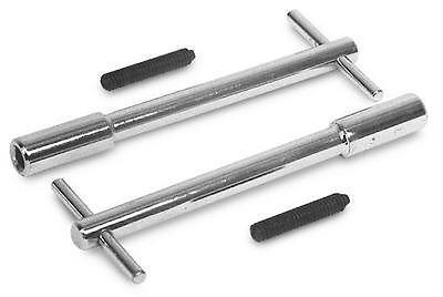 Edelbrock valve cover wing bolts 1-piece steel chrome 1/4"-20 thread 5.00"