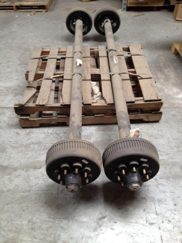 80865e-st 95" hub face x 78" spring center axle assembly