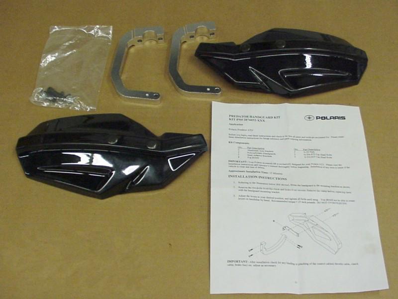 Polaris predator handguard hand guard kit atv 2874452 black 