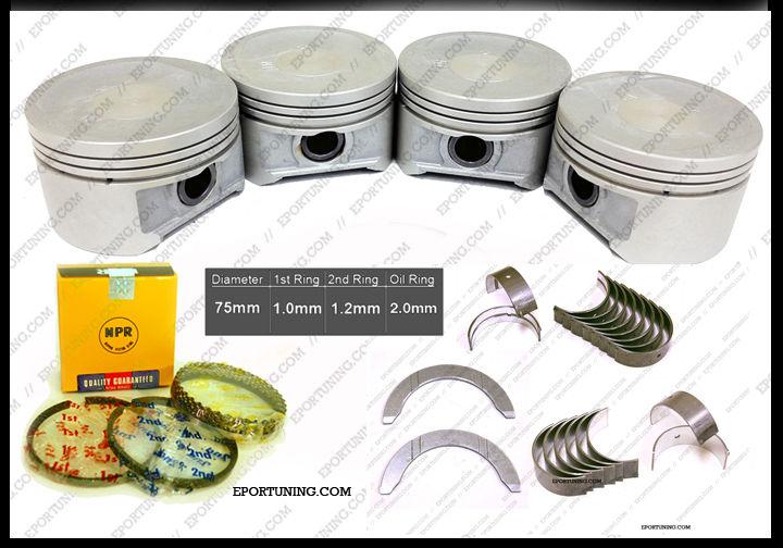 Purchase Honda Civic 1.7L D17A2 D17A6 Engine NPR Pistons and Rings Main