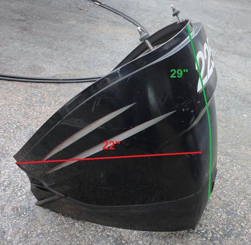 Mercury 225 hp supercharged verado engine cowling upper