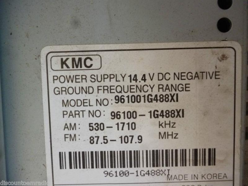 06-08 Kia Rio Radio Cd Player 96100-1G488XI *, US $115.00, image 3