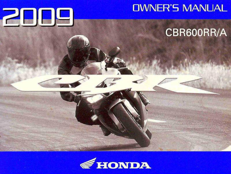 2009 honda cbr600rr/a motorcycle owners manual -honda cbr 600 rr a-cbr600 rr a