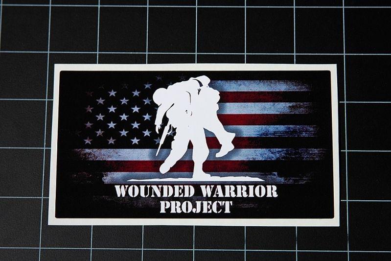 Wounded warrior project full color vinyl decal / sticker usmc marines army 