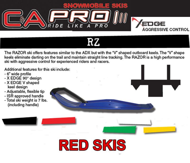 Polaris 2009 +newer fusion/iq c&a pro razor red skis, mounts, carbs nib
