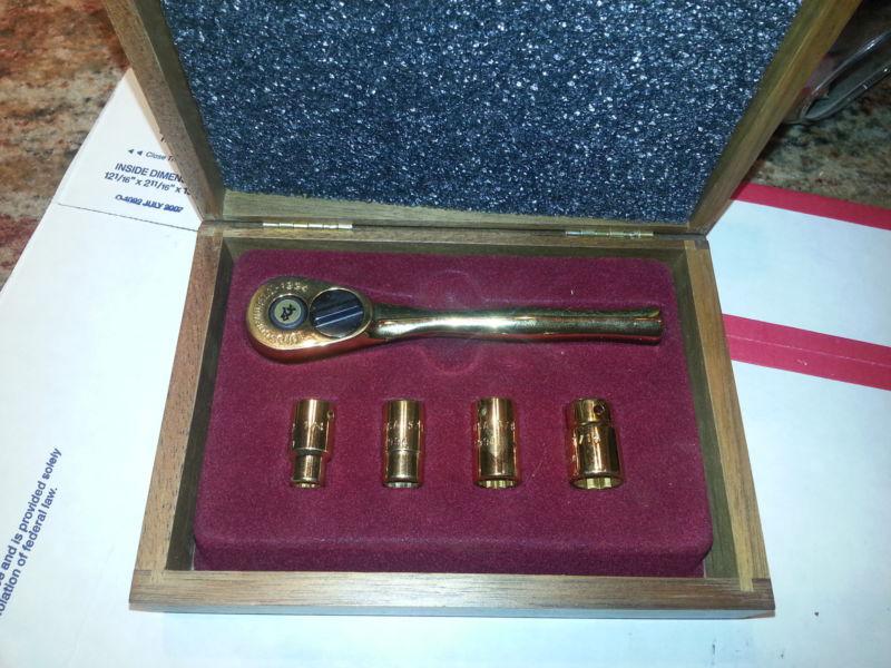 Cornwell 75th anniversary gold plated socket set  