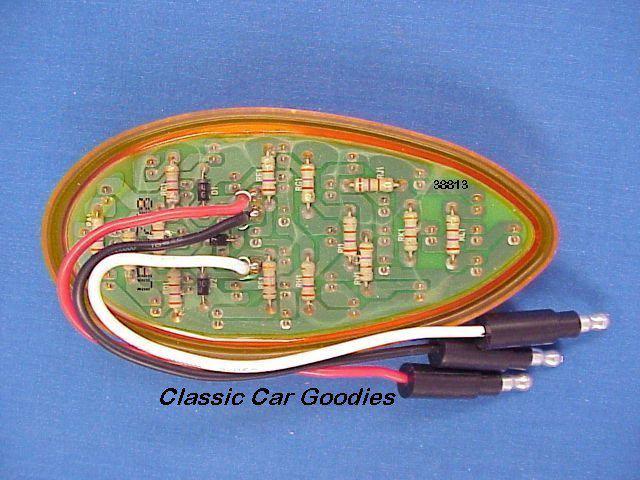 1938-1939 Ford Tail Lights (2) Amber Led. Chrome Flames 12V, US $69.99, image 6