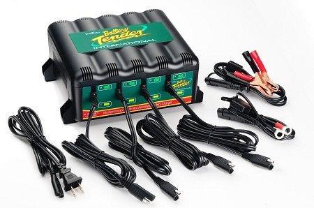 Deltran battery tender plus 022-0148-dl-wh 4 bank automatic maintainer charger