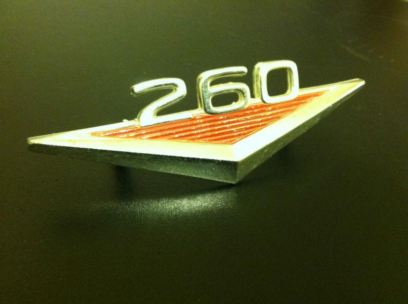 1964 1965 ford mustang 260 side emblem vintage