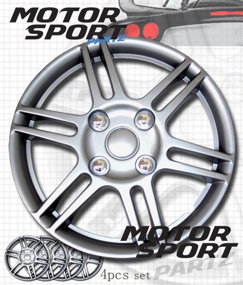 Wheel rim skin cover 4pcs set style 004 hubcaps 14" inches 14 inch hub cap