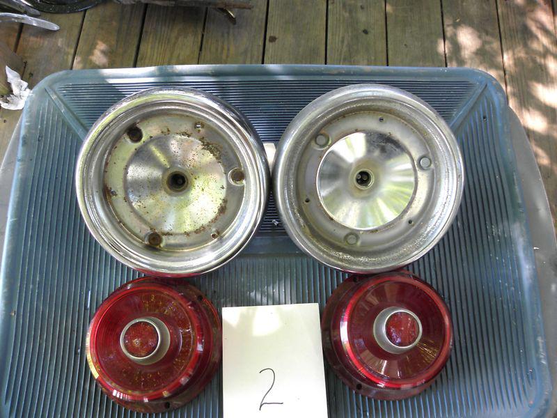 1955 Ford Thunderbird Tail Light Assembly -Housing, Lenses, - Pair 2G, US $20.00, image 4
