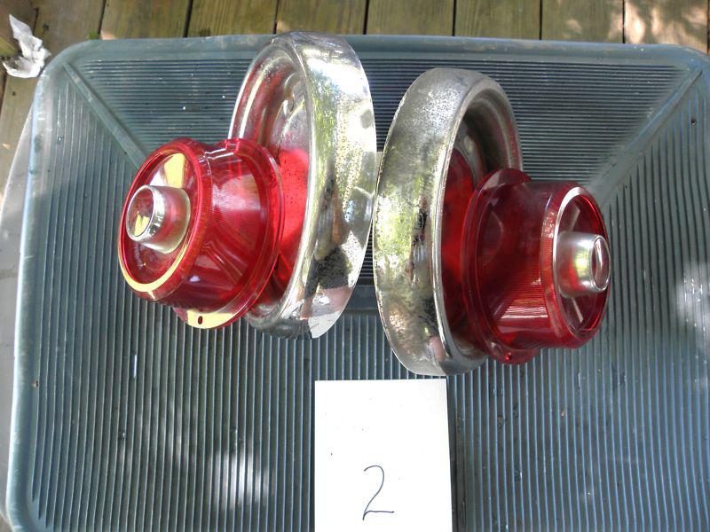 1955 Ford Thunderbird Tail Light Assembly -Housing, Lenses, - Pair 2G, US $20.00, image 5