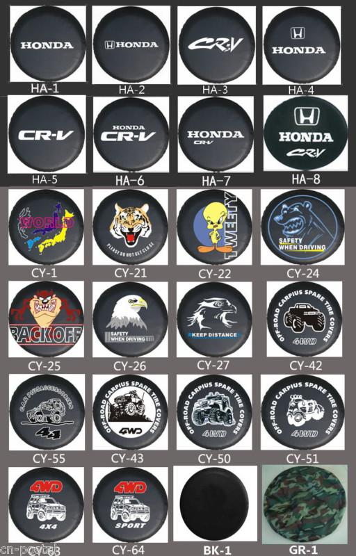 Honda CRV CR-V SUV motor vehicle Spare Wheel Tire Tyre Cover Guarder 25