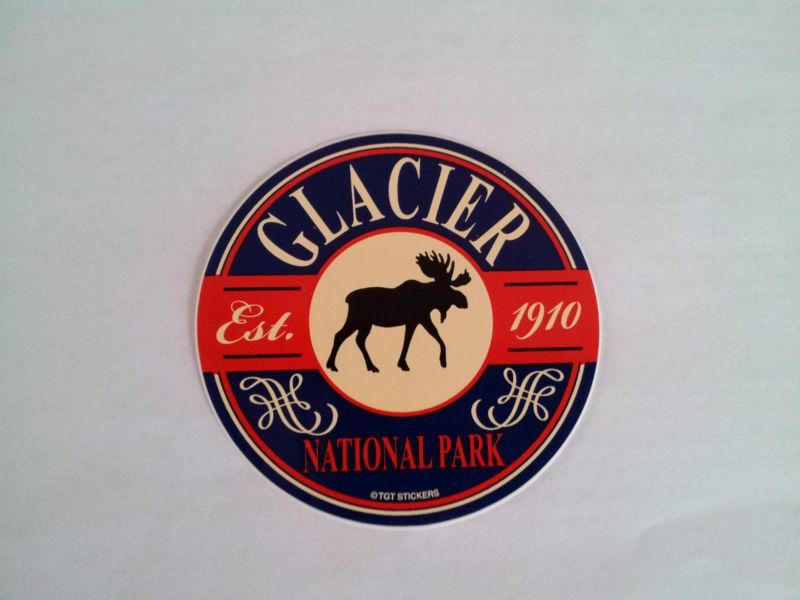 Glacier national park oval bumper sticker high quality brand new!!!