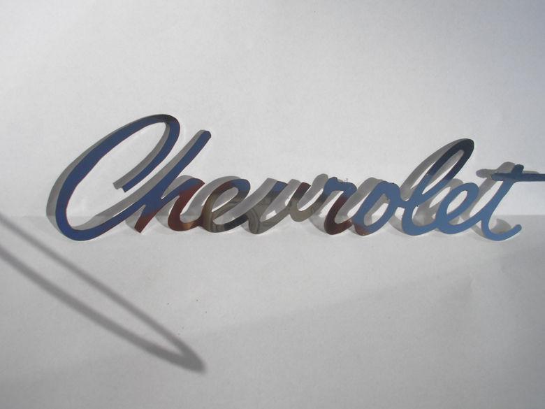 Chevrolet (camaro) 1966 logo, metal, new (jus-chv-3n)