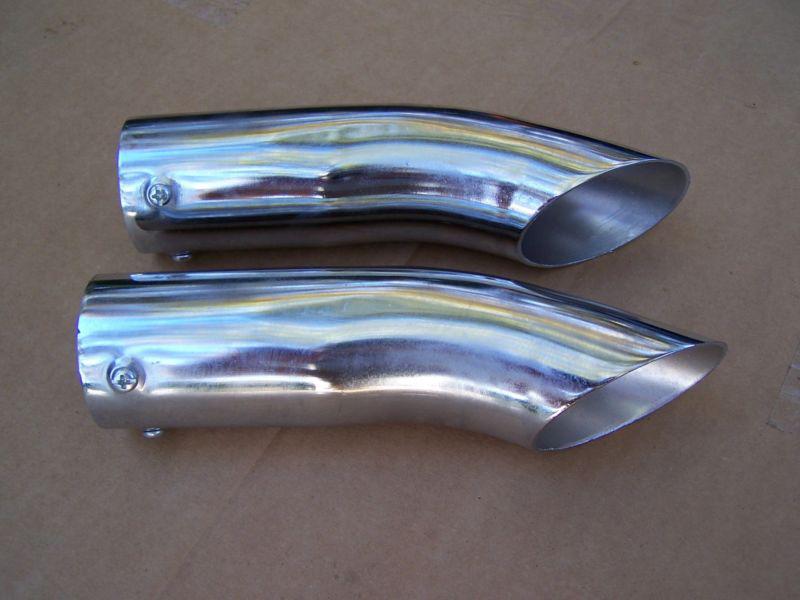 Buy CHROME TURN DOWN EXHAUST TIP COUGAR MUSTANG CYCLONE in East