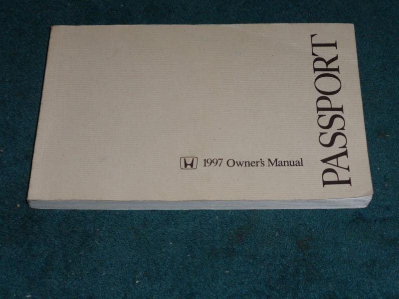 1997 honda passport owners  manual / original honda guide book