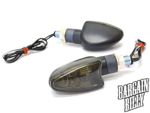 Motorcycle replacement turn signals blinkers amber indicators smoke lens