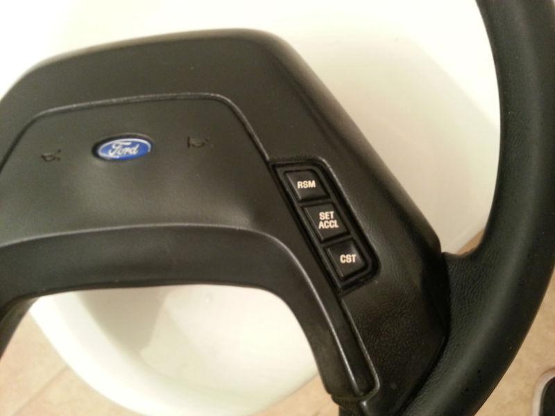 1988 Ford F150 OEM Steering Wheel w Cruise Horn Pad Fat Grip Great Condition , US $59.00, image 2