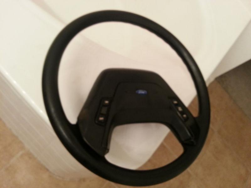 1988 Ford F150 OEM Steering Wheel w Cruise Horn Pad Fat Grip Great Condition , US $59.00, image 4