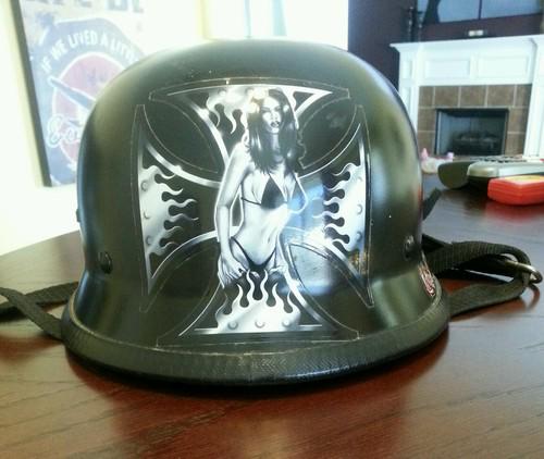 Motorcycle Half Helmet, Large, US $35.00, image 3