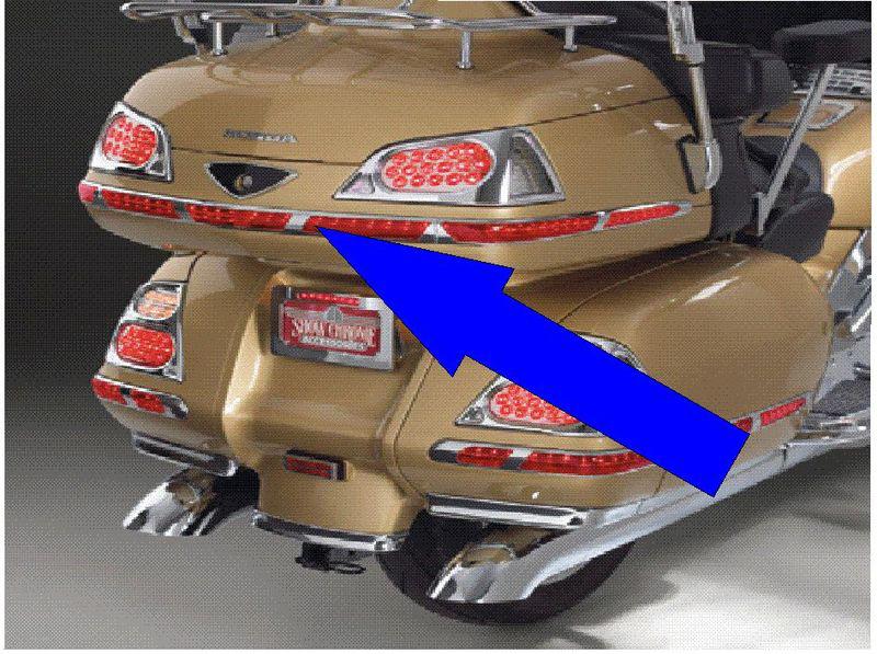 Buy Goldwing 1800 Led Trunk Molding Light 56 Led Red/Clear Lenses 52