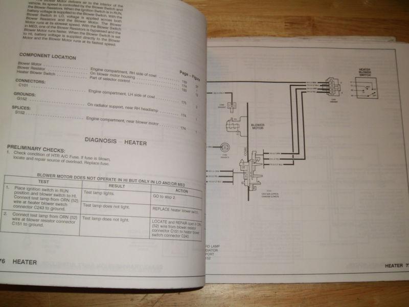 1993 CHEVROLET ASTRO VAN ELECTRICAL DIAGNOSIS / WIRING DIAGRAM SHOP MANUAL, US $19.50, image 2