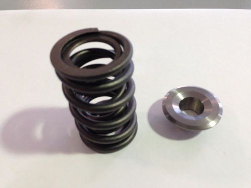 Titanium retainer &amp; dual valve spring set 1.437 -175 psi seat 400 psi open