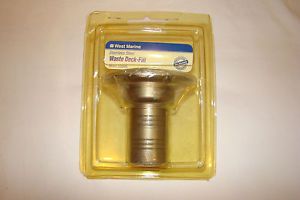 West marine stainless steel waste deck plate/fill marine boat model #243545 new
