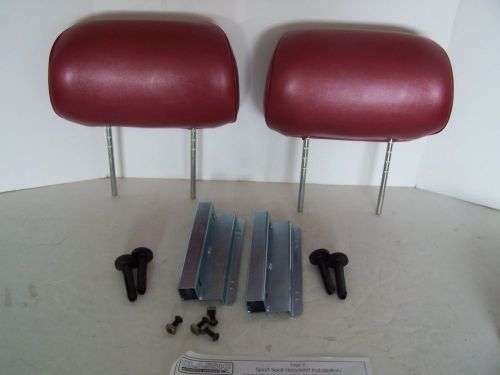 1966  mustang emberglo sport headrests with all hardware; tmi products