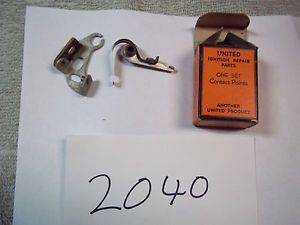 (#2040) contact set 1937-42 oldsmobile