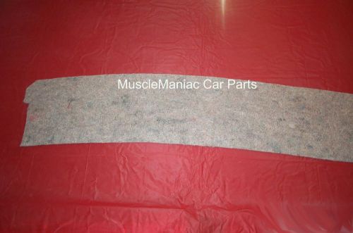 Markets best 1968-1973 nova package tray jute insulation 68 69 70 71 72 73