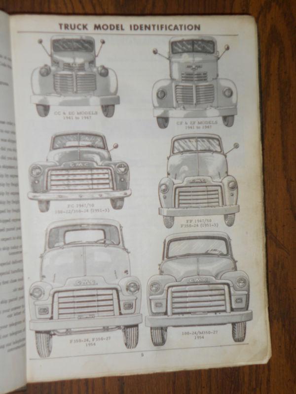 Buy 19391954 GMC TRUCK MASTER PARTS CATALOG / ORIGINAL BOOK 53 52 51