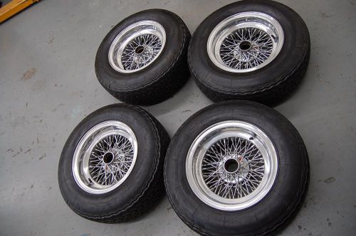 Ferrari 275 330 365 borrani 9039  7x 14 wheels w. michelin xwx tires excellent