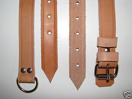 Hand made porsche 356 brown leather rear back seat luggage suitcase straps belts