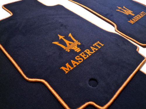 D.blue vel. floor mats for maserati quattroporte v - lhd or rhd