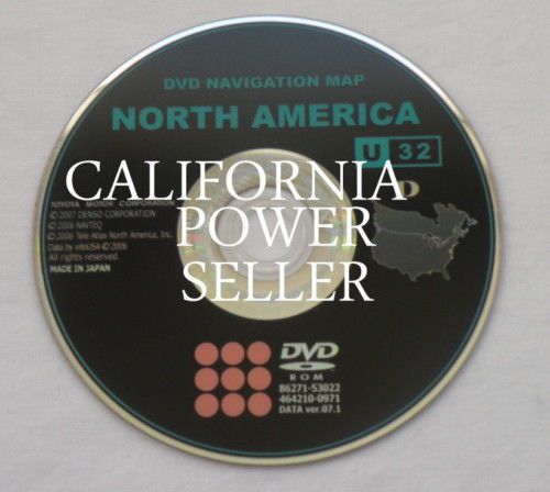 Toyota lexus navigation dvd cd disc u32 navagation disk oem gps map